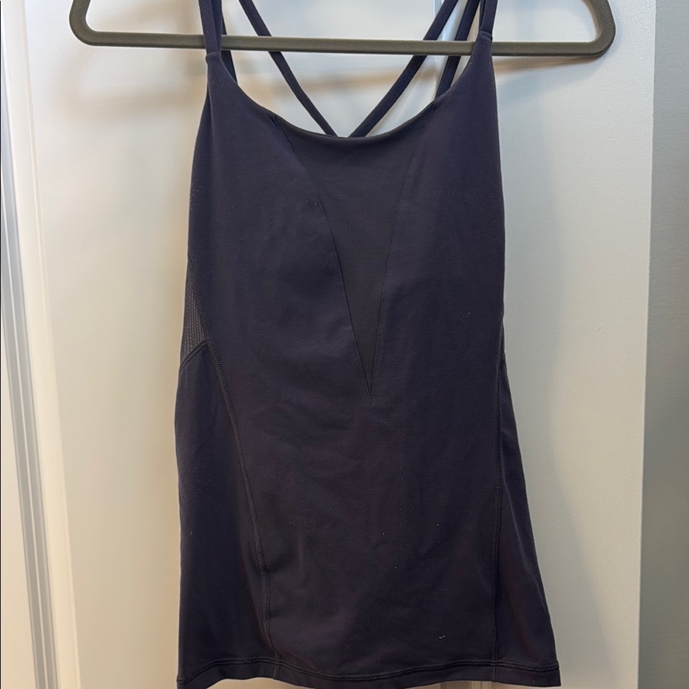 Lululemon Athletica Black Backless Tank Top